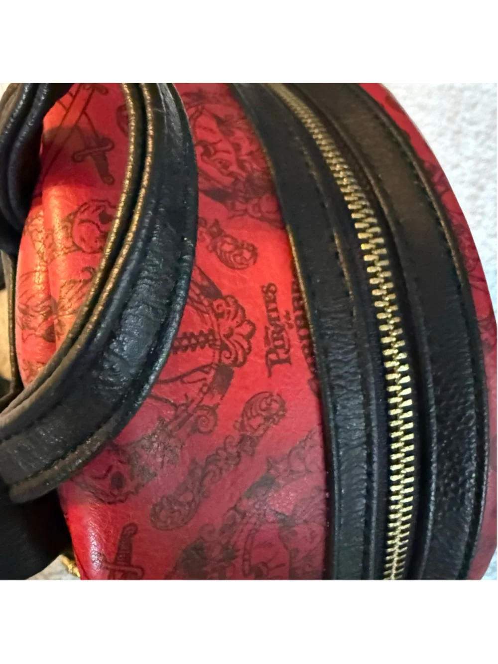 Disney Parks Loungefly Pirates of the Caribbean Red Mini Backpack Bag